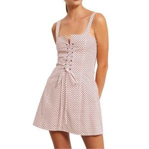 Opening Ceremony Callipygian Heart Print Corset Dress